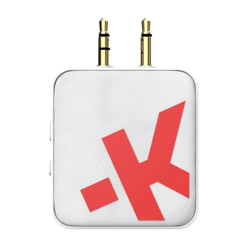 Аудио адаптер Skross, 3.5 mm жак към Bluetooth, Бял
