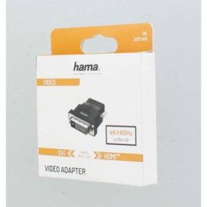 Адаптер HAMA 205169, DVI-D мъжко - HDMI женско, Ultra-HD, 4K, Черен - Image 2