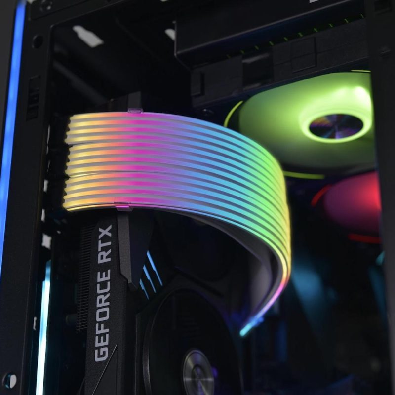 Удължителни RGB за кабели Lian-Li Strimer Plus V2, GPU, Triple 8-pin, ARGB - Image 9