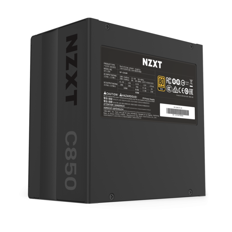 Захранващ блок NZXT C850, 850W 80+ Gold - Image 6
