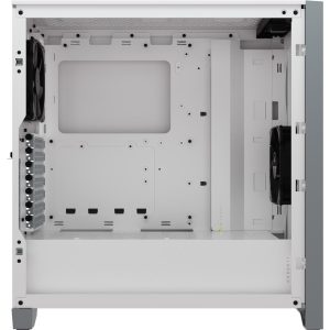 Кутия Corsair iCUE 4000X RGB Mid Tower, Tempered Glass, Бяла - Image 4