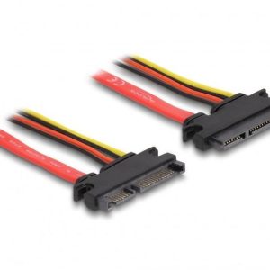 Удължителен кабел DeLock SATA 6 Gb/s 22 pin plug - SATA 22 pin (5 V + 12 V), 30 cm