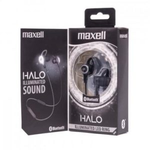 Блутут слушалки-тапи MAXELL HALO SPORT, Bluetooth 5.0, Черни