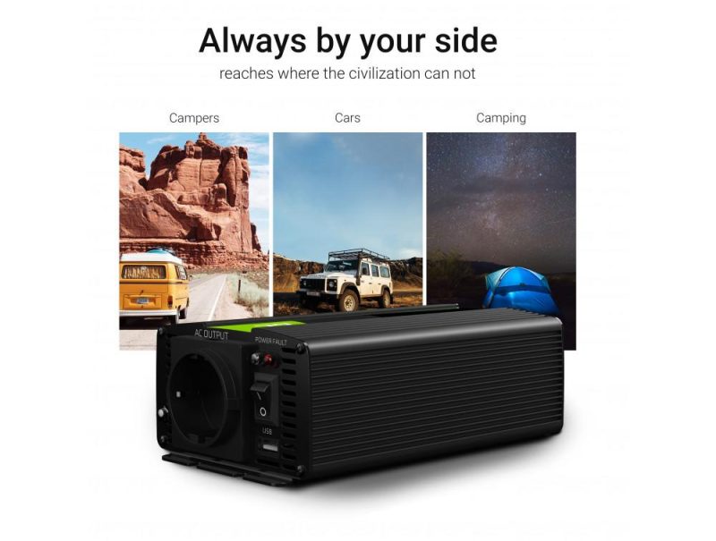 Инвертор GREEN CELL, 12/220V,  DC/AC, 1000W/2000W, Чиста синусоида - Image 4