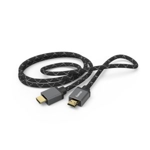 Кабел HAMA Ultra HD, HDMI мъжко - HDMI мъжко, 8K, 48GB/s,метал, 3 м, Позл. конектори, Ethernet, Черен - Image 3
