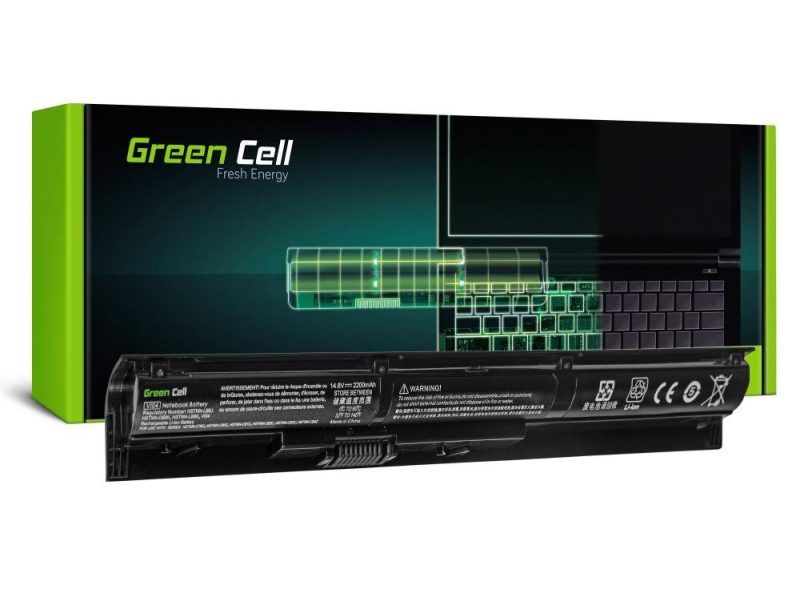 Батерия за лаптоп GREEN CELL, VI04 HSTNN-LB6J for HP Pavilion 14 15 17 and HP Envy 14 15 17, 14.4V, 2200mAh - Image 2