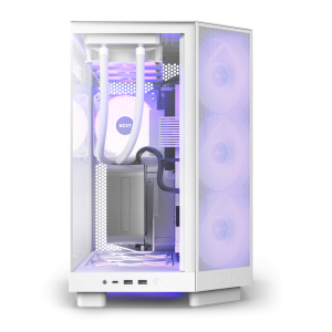 Кутия NZXT H6 Flow RGB Matte White - Middle Tower - Image 4