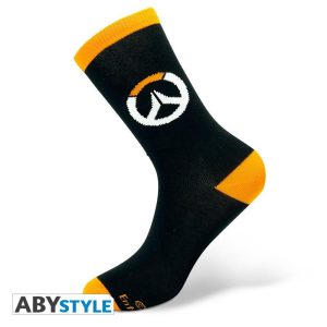 Чорапи ABYSTYLE OVERWATCH Socks Logo, Черен/Оранжев - Image 4