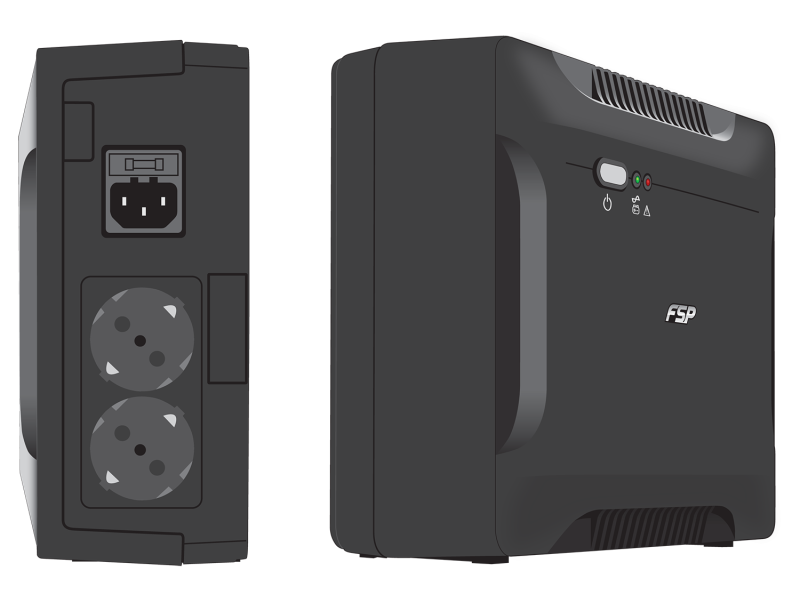 UPS FSP Nano 800, 800VA, Off-Line - Image 2