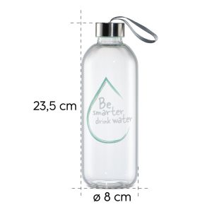Стъклена бутилка Xavax To Go, 1л, Предпазен калъф, За напитки - Image 10