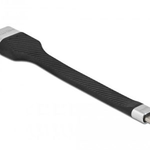 Кабел Delock FPC Flat Ribbon, USB-C мъжко - HDMI женско, 4K 60 Hz, 14 cm