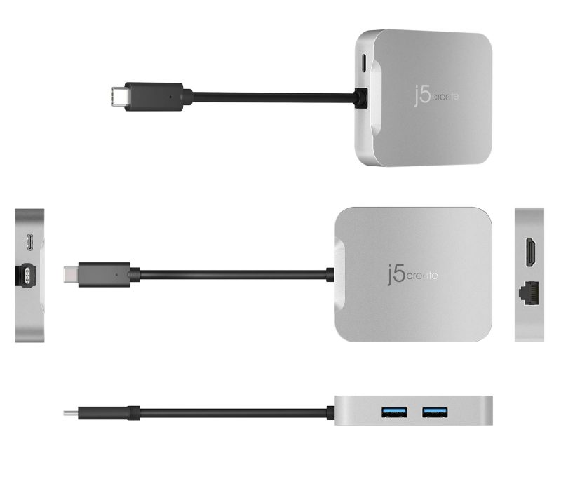 Докинг станция j5create JCD391 4K60 Elite USB-C PD, USB-A, HDMI, RJ-45 - Image 5