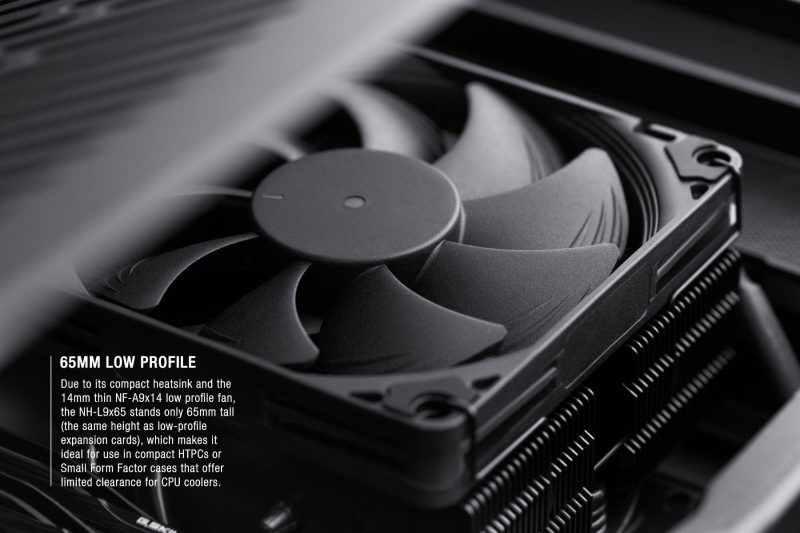 Охладител за процесор Noctua NH-L9x65 chromax.black - LGA1851/1700/1200/AM5 - Image 5