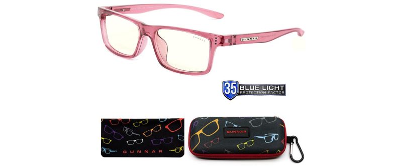 Детски компютърни очила GUNNAR Cruz Kids Large, Clear Natural, Розов - Image 4