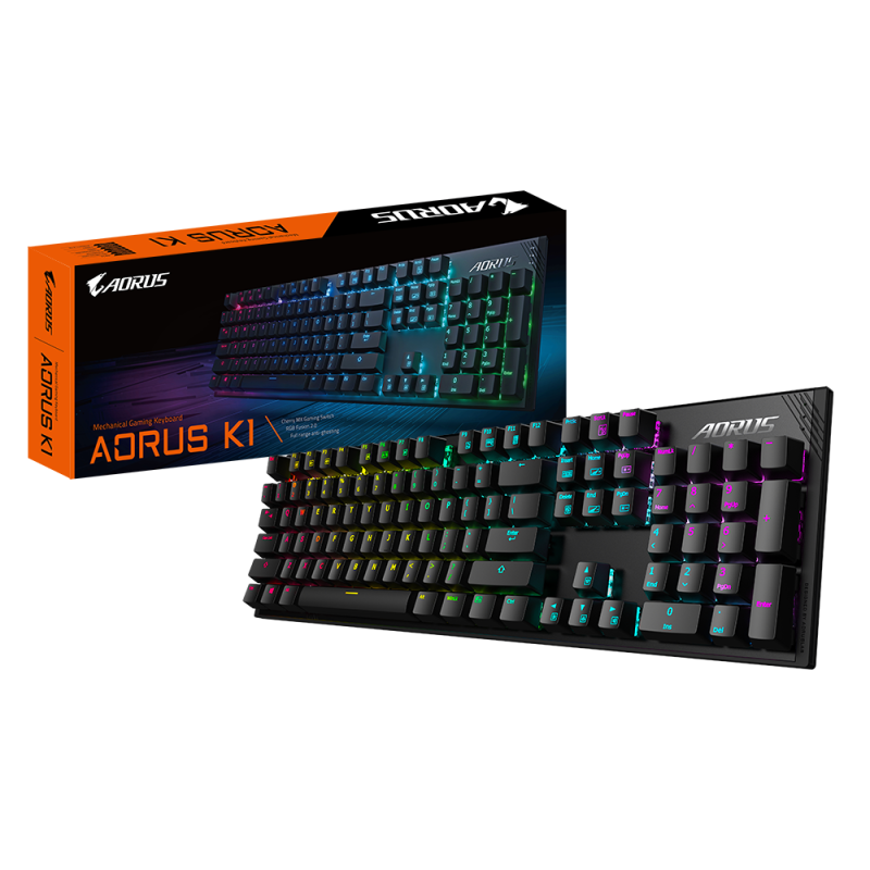 Геймърска механична клавиатура Gigabyte Aorus K1 RGB Cherry MX Red Switch - Image 9