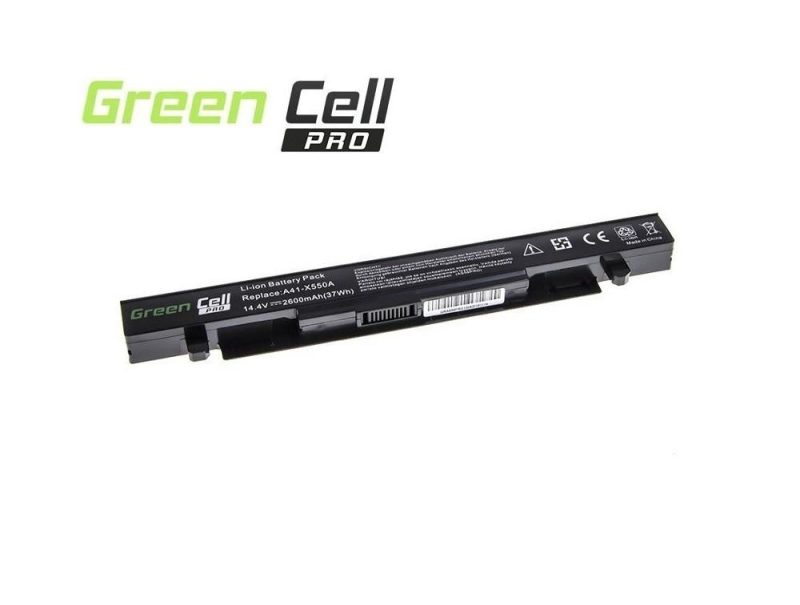 Батерия  за лаптоп GREEN CELL, A450 A550 R510 R510CA X550 X550CA X550CC X550VC 2600mAh A41-X550A, 14.4V, 2600mAh - Image 2