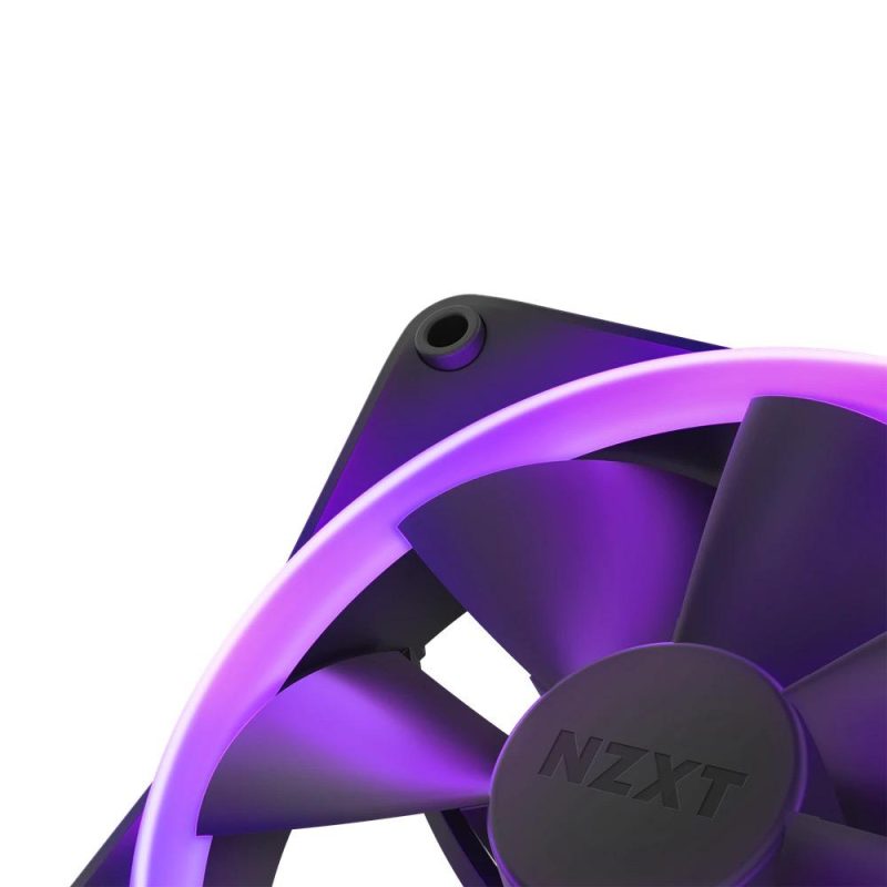 Комплект вентилатори NZXT F120 RGB Black 3 броя и NZXT RGB контролер - Image 3