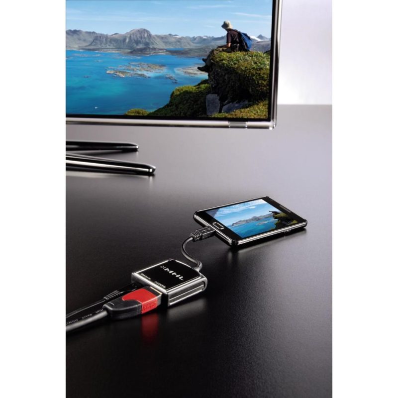 Адаптер HAMA MHL (Mobile High-Definition Link) 54510, Черен - Image 4