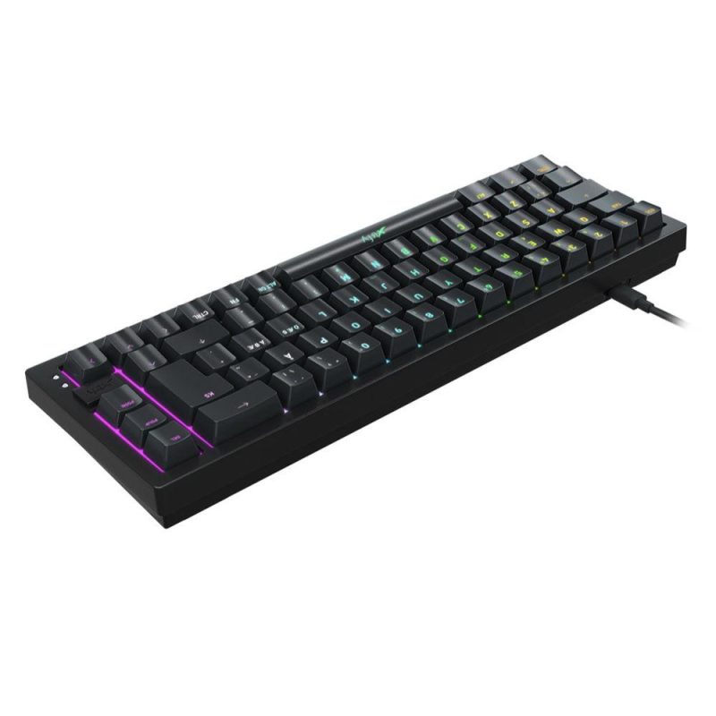 Геймърскa механична клавиатура XTRFY K5, 65% Hotswap, RGB подсветка, UK Layout Kailh Red, Черен - Image 4