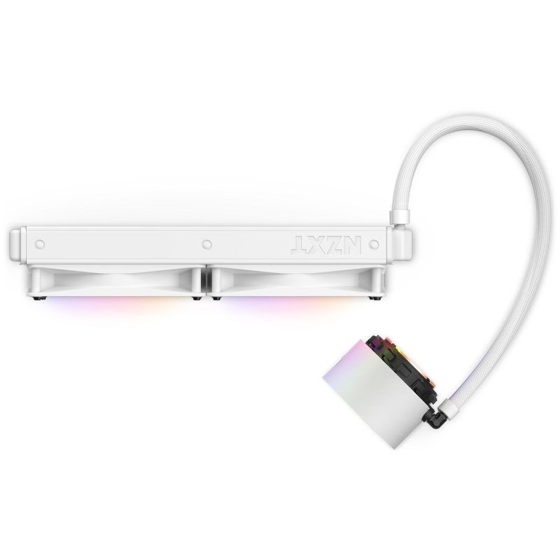 Охладител за процесор NZXT Kraken Elite RGB 280 White, Customizable LCD Display - Image 15