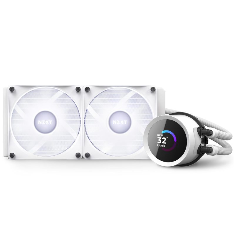 Охладител за процесор NZXT Kraken 240 RGB White, LCD Display - Image 9