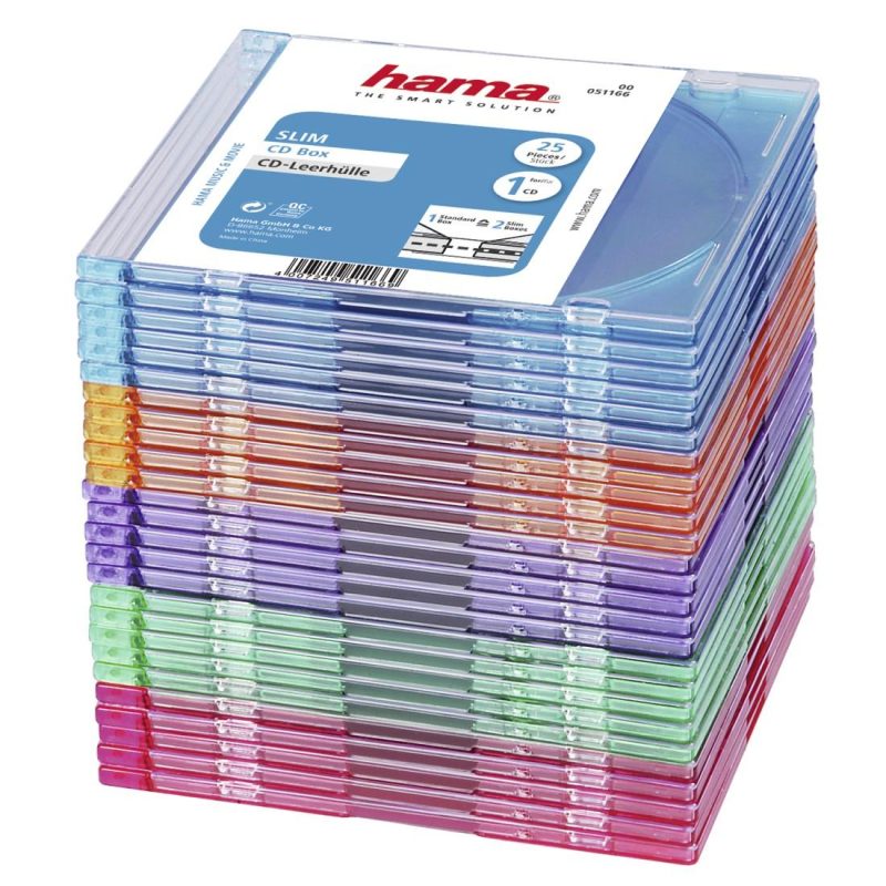 Slim CD кутийки за дискове Hama, опаковка от 25 бр, 51166 - Image 3