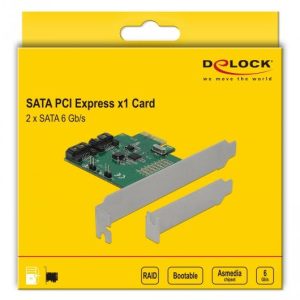 Карта Delock, PCI Express x1 към 2 port SATA, RAID - Image 5
