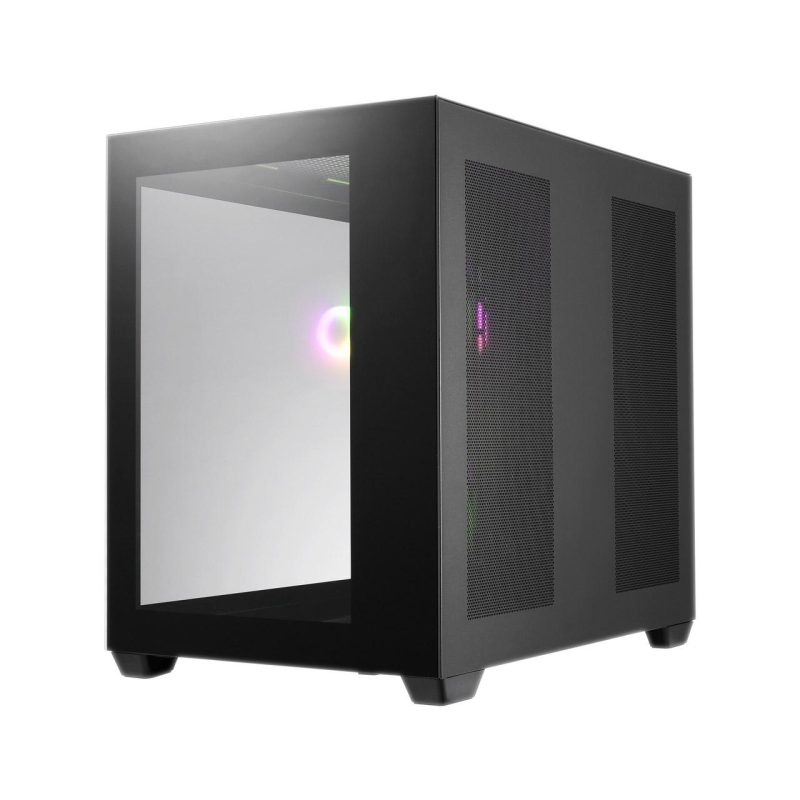Кутия FSP CMT380 Black ARGB TG, ATX Mid Tower, Черна - Image 2