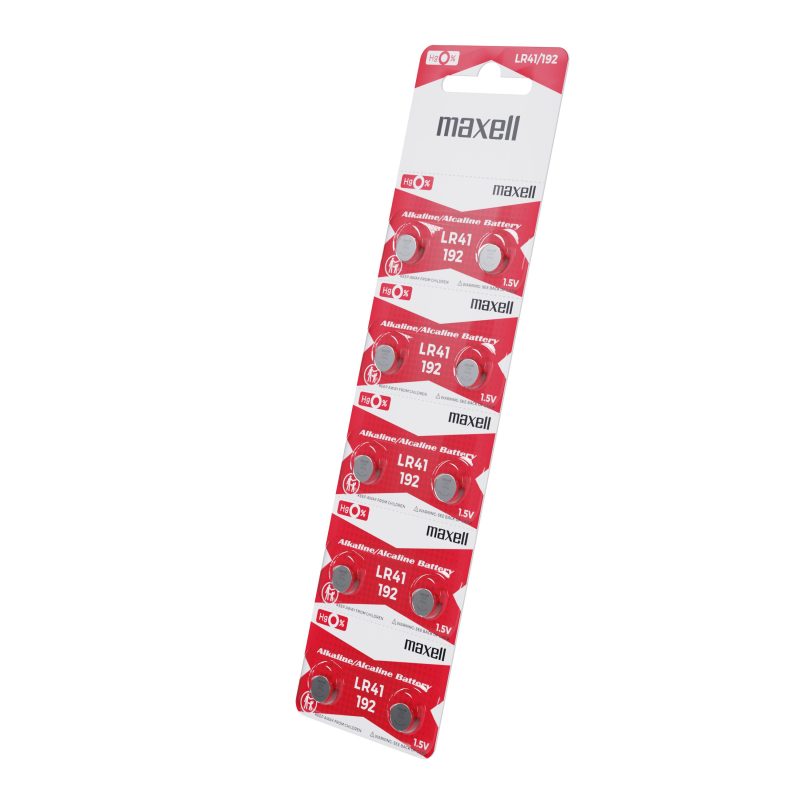 Бутонна микроалкална батерия LR41 /AG3/  10 бр./pack  цена за 1 бр.  MAXELL - Image 4