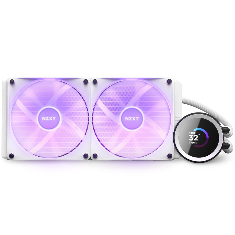Охладител за процесор NZXT Kraken 280 RGB White, LCD Display - Image 6