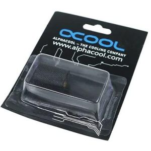 Муфа Alphacool, Вътрешна резба G1/4 AG - G1/4 AG, Черен мат - Image 2