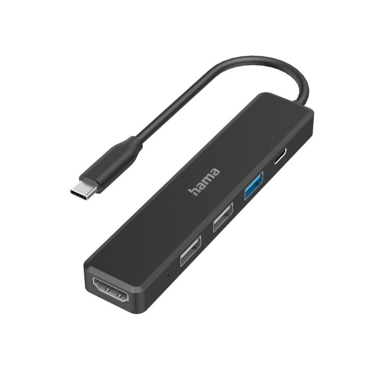 USB-C, 5-портов хъб, 3х USB-A,1x USB-C, HDMI,4К, Черен - Image 2