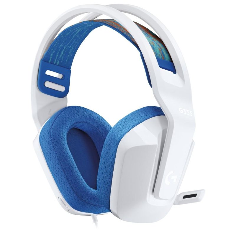 Геймърски слушалки Logitech G335, Микрофон, Бели - Image 3
