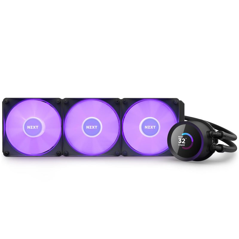 Охладител за процесор NZXT Kraken 360 RGB Black, LCD Display - Image 7