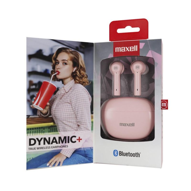 Блутут слушалки MAXELL Dynamic, Докинг кутийка, True Wireless, Розов - Image 2