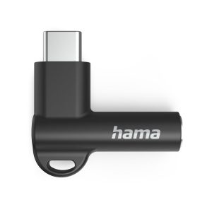 Адаптер Hama, USB-C – 3,5 mm жак, Aux, 90°, 201701 - Image 4