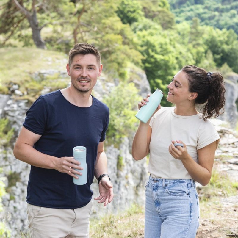 Бутилка за течности Xavax To Go, 500 ml, Неръждаема стомана, Двойна изолация - Image 9