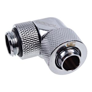 Фитинг Alphacool Eiszapfen, Удължител, 90°, 13/10mm, G1/4, Сребрист - Image 3