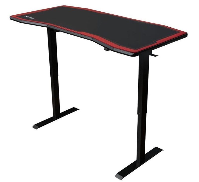 Геймърско бюро Nitro Concepts D16E, Carbon Red, Електрическо управление на височина - Image 2