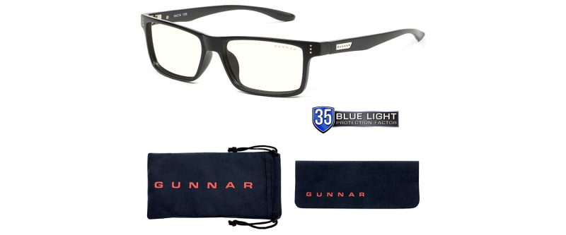 Компютърни очила GUNNAR Vertex Onyx, Clear Natural, Черен - Image 4