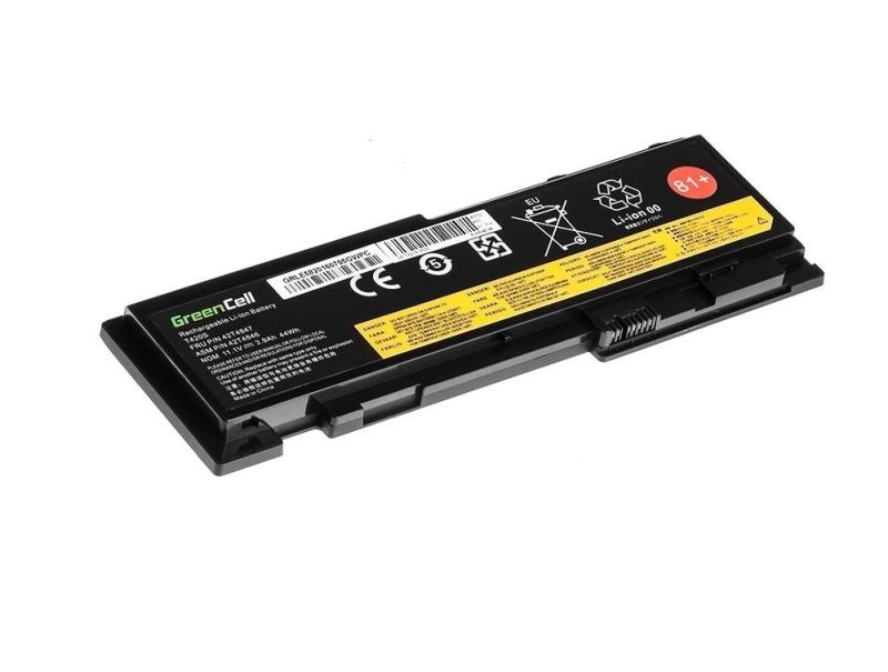 Батерия  за лаптопh GREEN CELL, Lenovo ThinkPad T420s T420si T430s 42T4846, 11.1V, 3600mA - Image 2