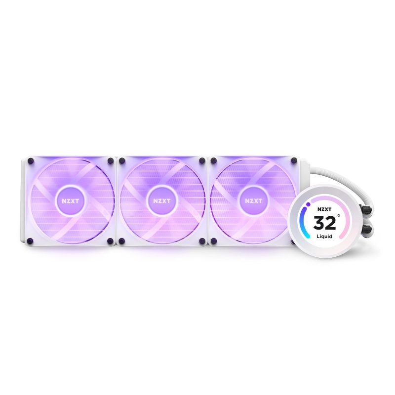 Охладител за процесор NZXT Kraken Elite 360 RGB White, LCD Display - Image 8