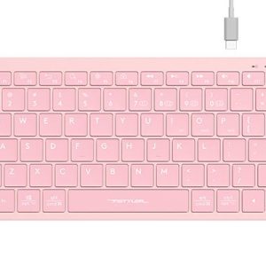 Безжична клавиатура A4TECH FBX51C FSTyler, розово