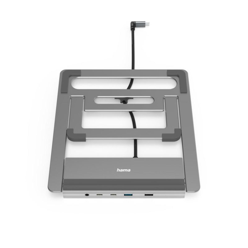 Докинг станция Hama "Connect2Office Stand" USB-C, Стойка за лаптоп, 12 порта - Image 3