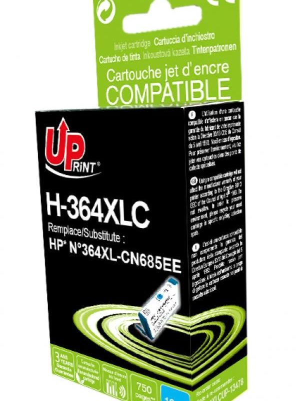 Мастилница UPRINT CN685 HP No364XL , Cyan