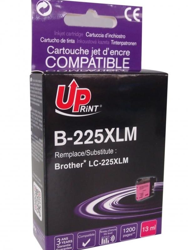 Мастилница UPRINT LC225XL BROTHER, Magenta