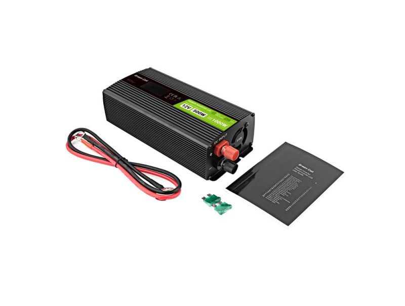 Инвертор GREEN CELL, 12/220V, DC/AC, 500W/1000W INVGC12P500LCD  LCD, Чиста синусоида - Image 4