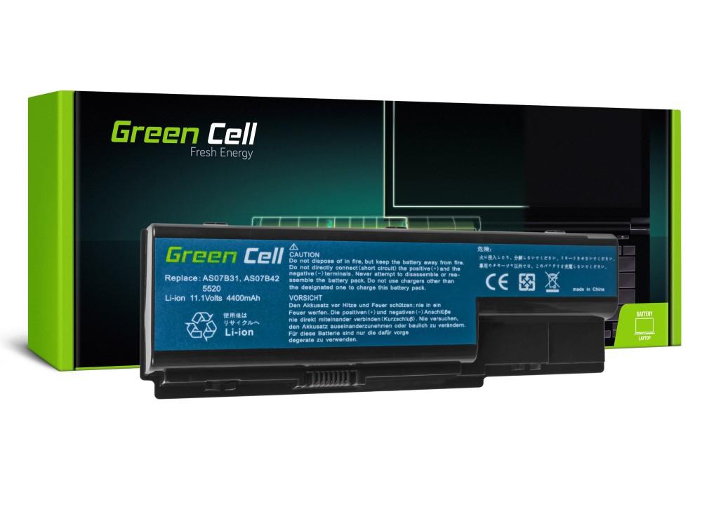 Батерия за лаптоп GREEN CELL, Acer Aspire 7720 7535 6930 5920 5739 5720 5520 5315 5220 AS07B41, 11.1V, 4400mAh
