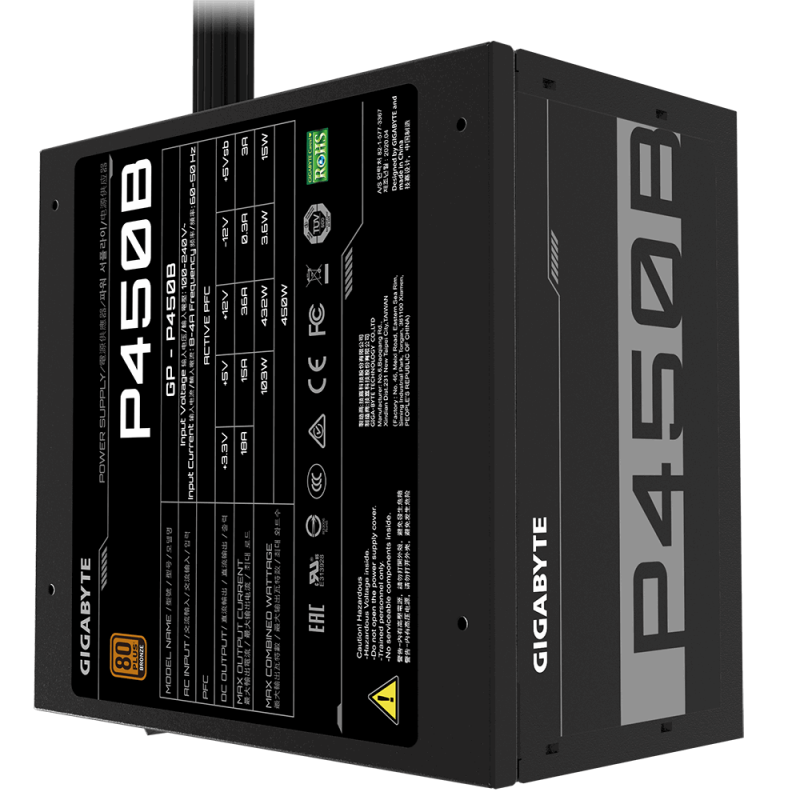 Захранващ блок Gigabyte P450B, 450W, 80+, Bronze - Image 5