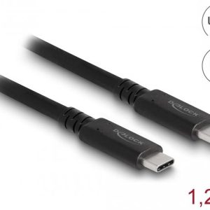 Коаксиален кабел Delock USB4 40 Gbps, USB PD 3.1,  1.2 m, Power Range 240 W - Image 2